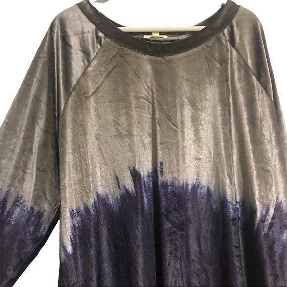 Latitude 10 velour ombré soft sweatshirt 1x - Picture 3 of 8